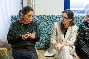 Aurore Berge Visits La Cohue Cooperative - France