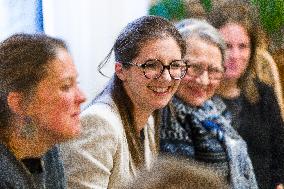 Aurore Berge Visits La Cohue Cooperative - France