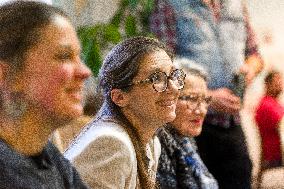 Aurore Berge Visits La Cohue Cooperative - France