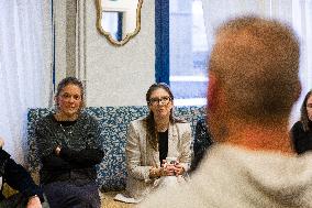 Aurore Berge Visits La Cohue Cooperative - France