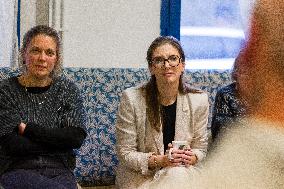 Aurore Berge Visits La Cohue Cooperative - France