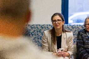 Aurore Berge Visits La Cohue Cooperative - France