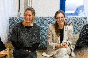 Aurore Berge Visits La Cohue Cooperative - France