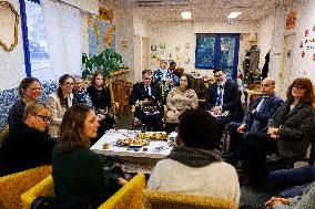 Aurore Berge Visits La Cohue Cooperative - France