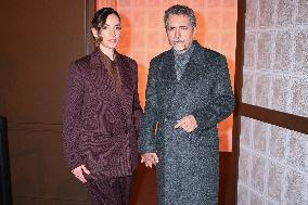 MFW - Celebs At Zegna Fashion Show