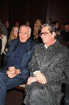 MFW - Celebs At Zegna Fashion Show