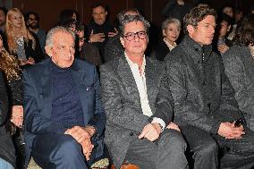 MFW - Celebs At Zegna Fashion Show