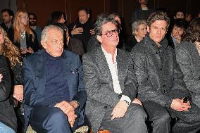 MFW - Celebs At Zegna Fashion Show