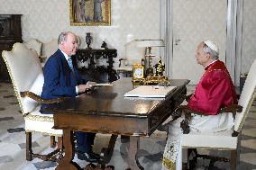 Pope Leo XIV Meets Prince Albert of Monaco - Vatican
