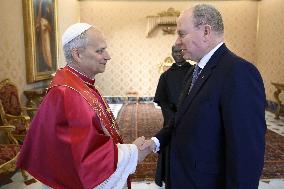 Pope Leo XIV Meets Prince Albert of Monaco - Vatican