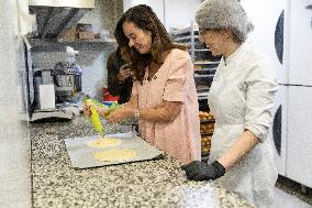 Paris Mayor Candidate Sarah Knafo Campaigning - France
