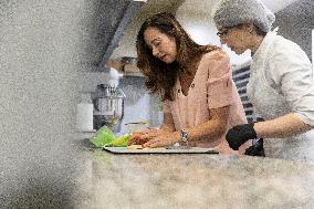 Paris Mayor Candidate Sarah Knafo Campaigning - France