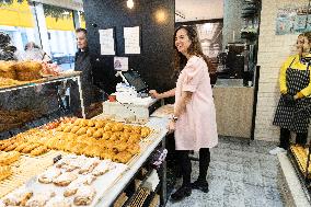 Paris Mayor Candidate Sarah Knafo Campaigning - France
