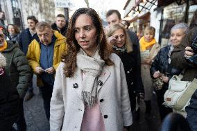 Paris Mayor Candidate Sarah Knafo Campaigning - France