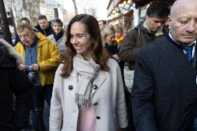 Paris Mayor Candidate Sarah Knafo Campaigning - France