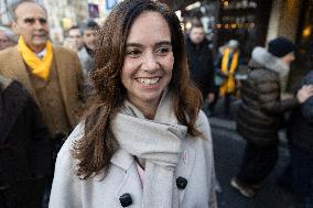 Paris Mayor Candidate Sarah Knafo Campaigning - France