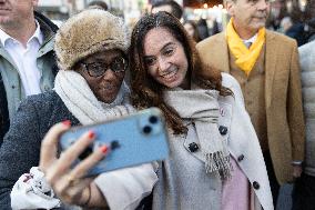 Paris Mayor Candidate Sarah Knafo Campaigning - France