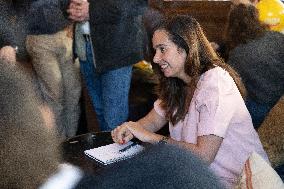 Paris Mayor Candidate Sarah Knafo Campaigning - France