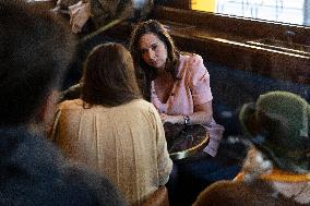 Paris Mayor Candidate Sarah Knafo Campaigning - France