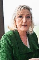 Marine Le Pen And Franck Allisio Press Conference - Marseille