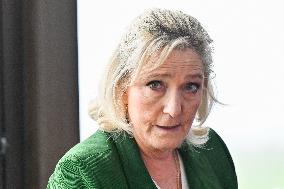 Marine Le Pen And Franck Allisio Press Conference - Marseille