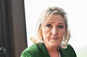 Marine Le Pen And Franck Allisio Press Conference - Marseille