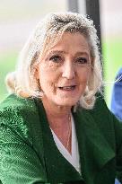 Marine Le Pen And Franck Allisio Press Conference - Marseille