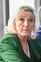 Marine Le Pen And Franck Allisio Press Conference - Marseille