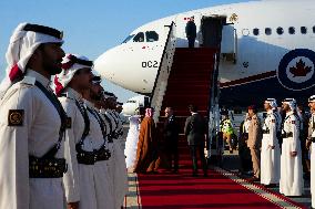 PM Mark Carney Arrives In Qatar