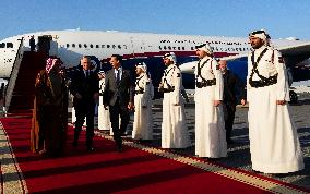 PM Mark Carney Arrives In Qatar