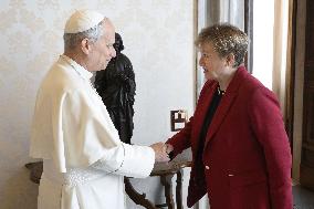 Pope Leo XIV Meets Kristalina Georgieva - Vatican