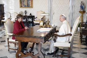 Pope Leo XIV Meets Kristalina Georgieva - Vatican