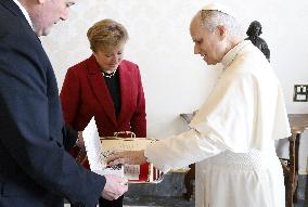 Pope Leo XIV Meets Kristalina Georgieva - Vatican