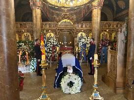 Wake for Princess Irene of Greece at the Greek Orthodox Cathedral of Madrid