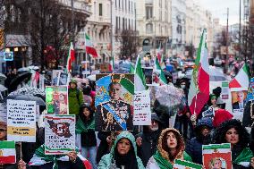 Demonstration Against Iranian Regime - Madrid