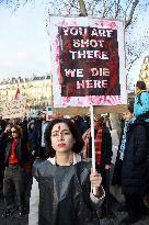 Protest March In Solidarity With Iranian People - Paris