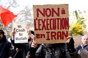 Protest March In Solidarity With Iranian People - Paris