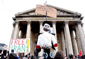 Protest March In Solidarity With Iranian People - Paris