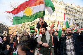 Protest March In Solidarity With Iranian People - Paris