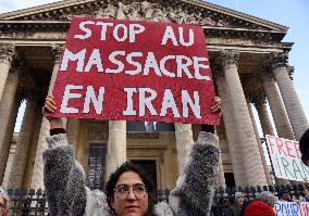 Protest March In Solidarity With Iranian People - Paris