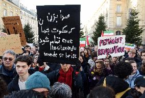 Protest March In Solidarity With Iranian People - Paris