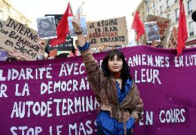 Protest March In Solidarity With Iranian People - Paris