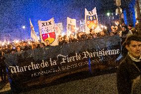 Annual March in Honor of Sainte Genevieve - Paris