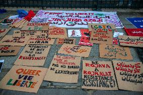 Protest March In Solidarity With Iranian People - Paris
