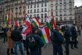 Protest March In Solidarity With Iranian People - Paris