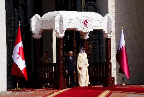 PM Mark Carney Meets Emir of Qatar Tamim bin Hamad al-Thani - Doha