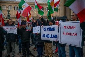 Protest March In Solidarity With Iranian People - Paris