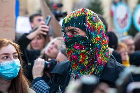 Protest March In Solidarity With Iranian People - Paris