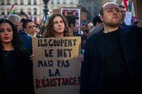 Protest March In Solidarity With Iranian People - Paris