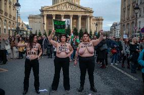 Protest March In Solidarity With Iranian People - Paris